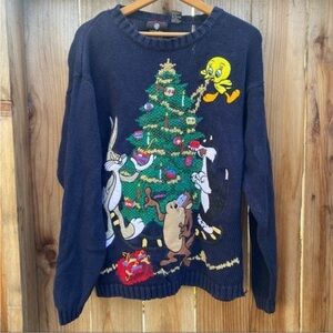 VINTAGE LOONEY TUNES CHRISTMAS  UGLY Christmas SWEATER